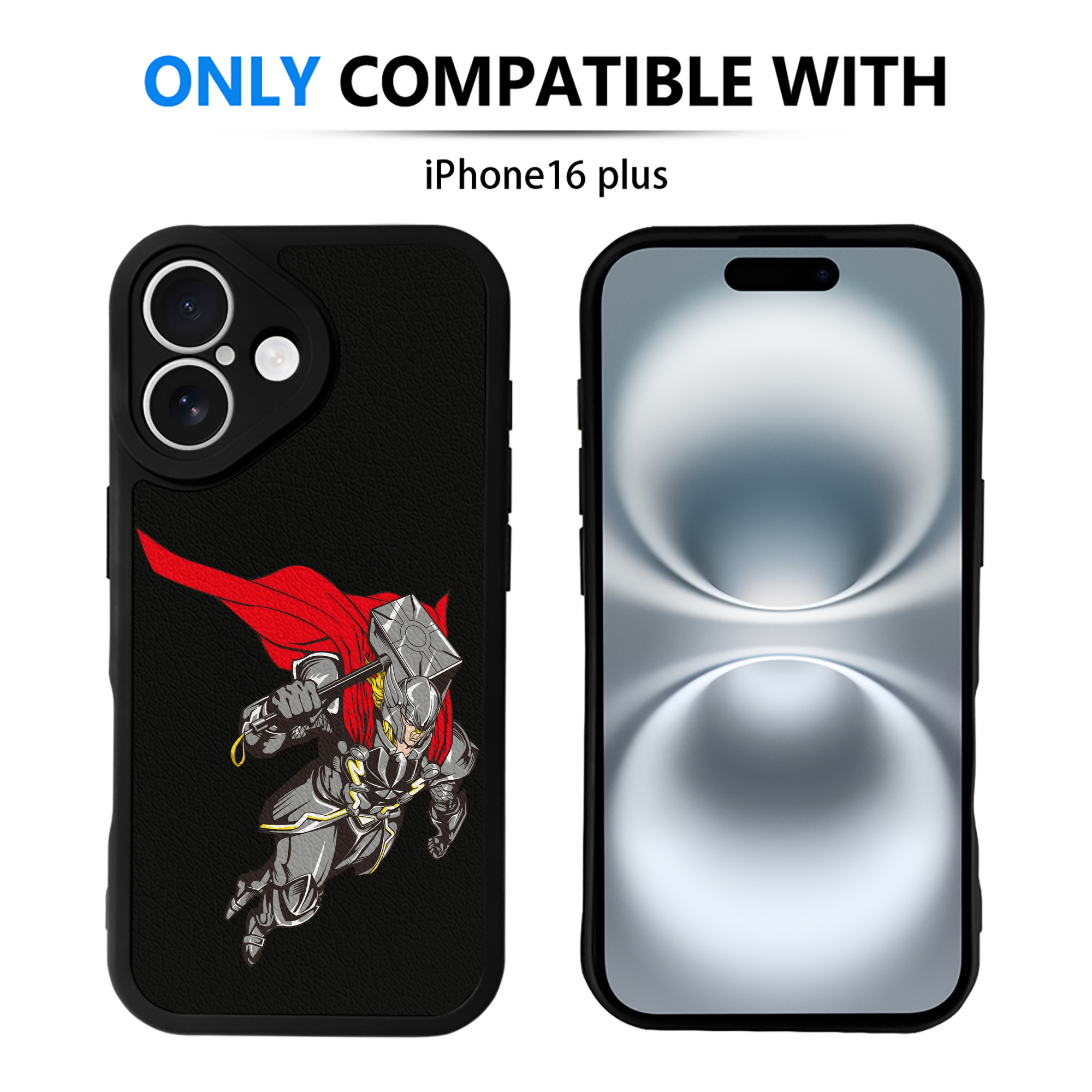 （画像用） アベンジャーズ The Avengers 【iPhone 16シリーズ対応】シリコンスマホケース（レザー調） 材質：シリコン